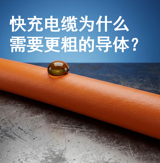 快充电缆为什么需要更粗的导体？？揭秘新能源汽车充电的“热”知识