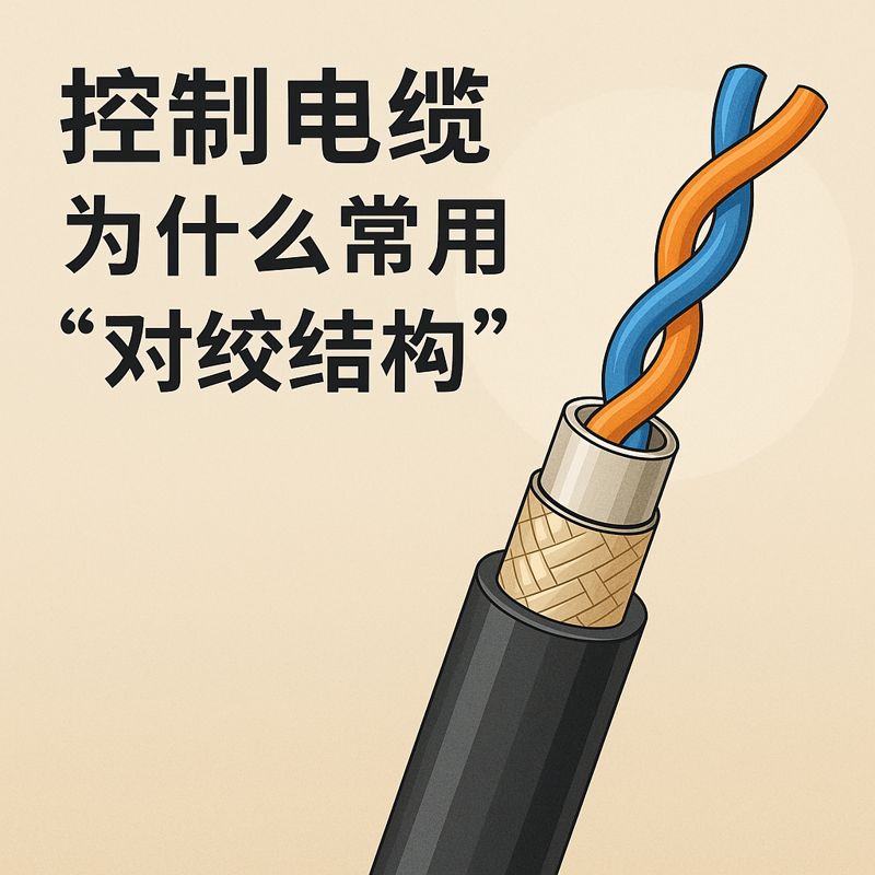 控制电缆为什么常用“对绞结构”？？