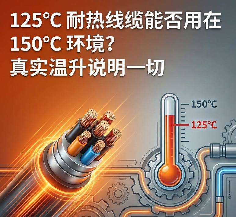 125℃ 耐热线缆能否用在 150℃ 情形？？真实温升说明一切
